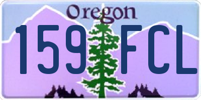 OR license plate 159FCL