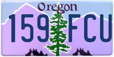 OR license plate 159FCU