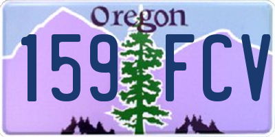 OR license plate 159FCV
