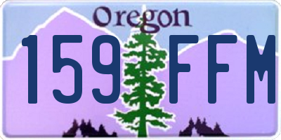 OR license plate 159FFM