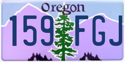 OR license plate 159FGJ