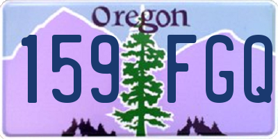 OR license plate 159FGQ