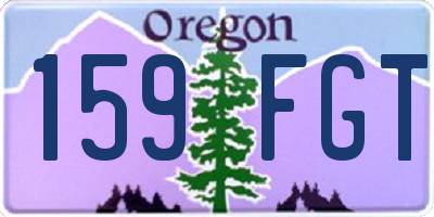 OR license plate 159FGT