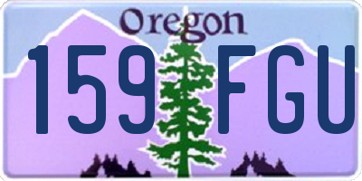 OR license plate 159FGU