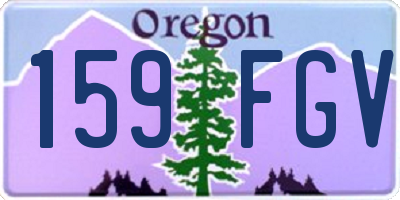 OR license plate 159FGV