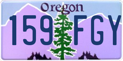 OR license plate 159FGY