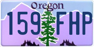OR license plate 159FHP