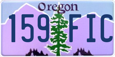 OR license plate 159FIC