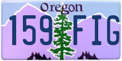 OR license plate 159FIG