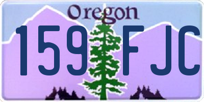 OR license plate 159FJC