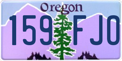 OR license plate 159FJO