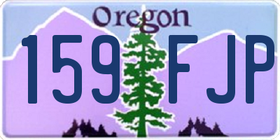 OR license plate 159FJP