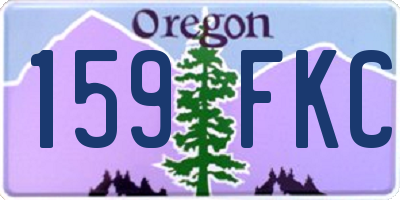 OR license plate 159FKC