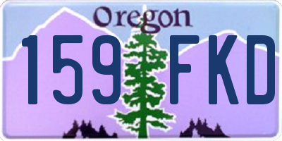 OR license plate 159FKD