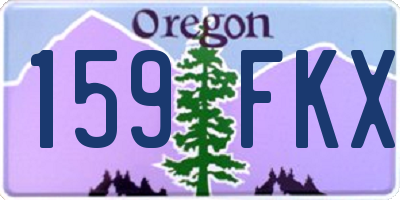 OR license plate 159FKX