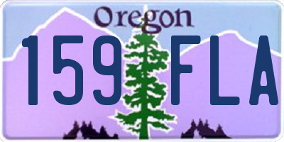 OR license plate 159FLA
