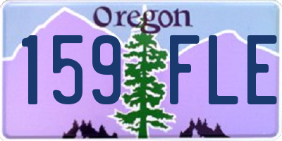 OR license plate 159FLE