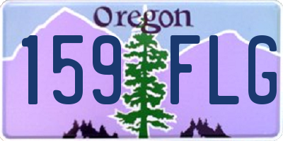 OR license plate 159FLG
