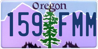 OR license plate 159FMM