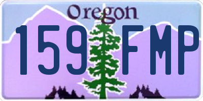 OR license plate 159FMP