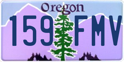 OR license plate 159FMV