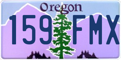 OR license plate 159FMX