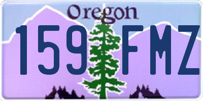 OR license plate 159FMZ