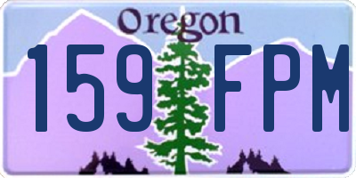 OR license plate 159FPM