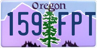OR license plate 159FPT
