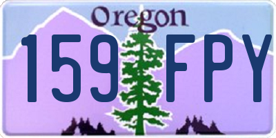 OR license plate 159FPY