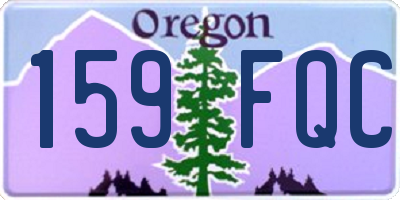 OR license plate 159FQC