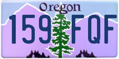 OR license plate 159FQF