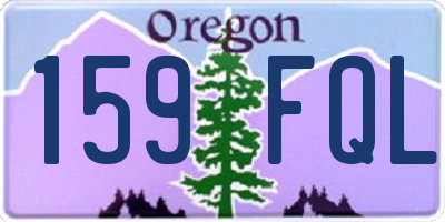 OR license plate 159FQL