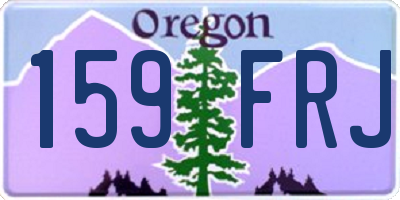 OR license plate 159FRJ
