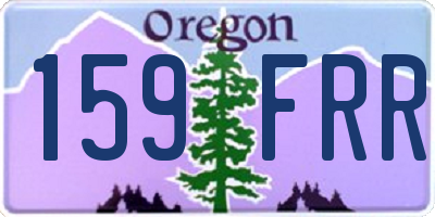 OR license plate 159FRR