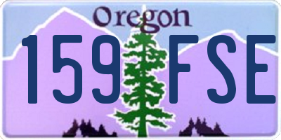 OR license plate 159FSE