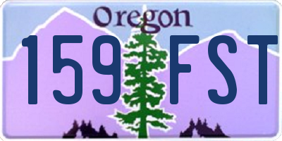 OR license plate 159FST
