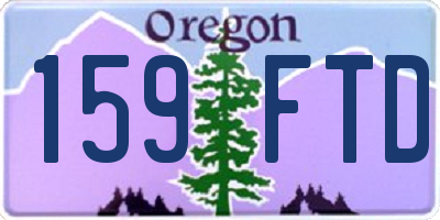 OR license plate 159FTD