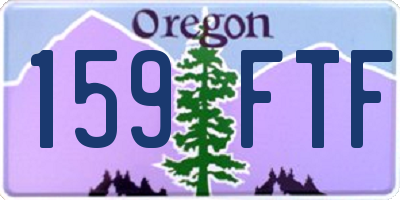 OR license plate 159FTF