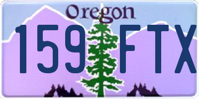 OR license plate 159FTX