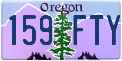 OR license plate 159FTY