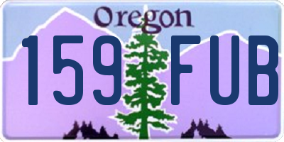 OR license plate 159FUB