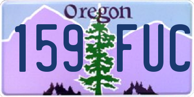 OR license plate 159FUC