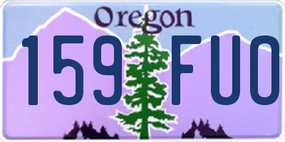 OR license plate 159FUO