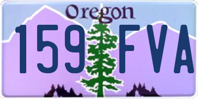 OR license plate 159FVA