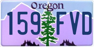 OR license plate 159FVD