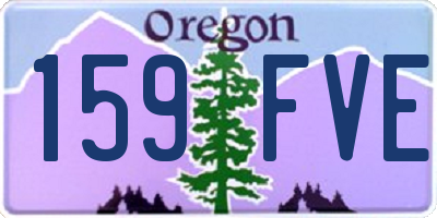 OR license plate 159FVE