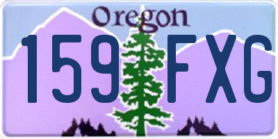 OR license plate 159FXG