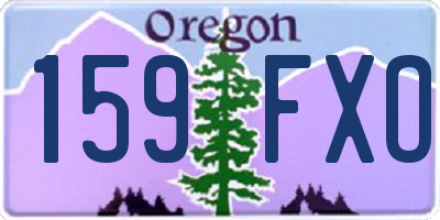 OR license plate 159FXO