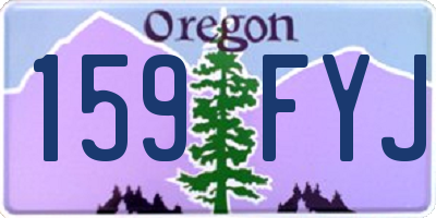 OR license plate 159FYJ
